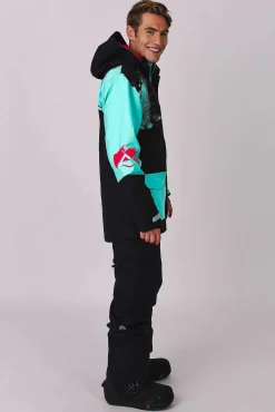 Afterparty Jacket Black & Mint Men'S