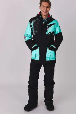 Afterparty Jacket Black & Mint Men'S