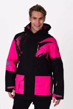 Afterparty Jacket Black & Pink Men'S