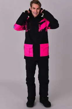 Afterparty Jacket Black & Pink Men'S