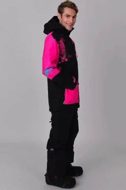 Afterparty Jacket Black & Pink Men'S