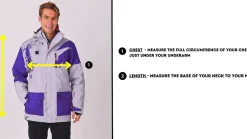 Afterparty Jacket Grey & Purple Men'S