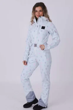 Chic Ski Suit - White Oosc Print