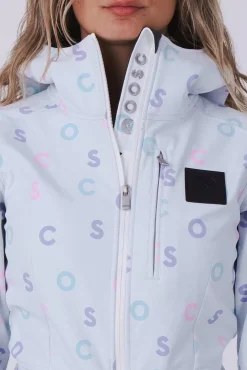 Chic Ski Suit - White Oosc Print