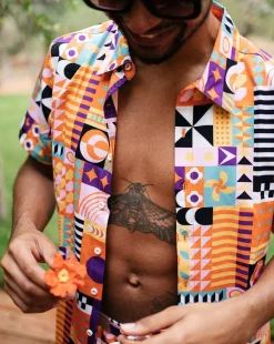 Endless Summer Men'S Short Sleeve Shirt