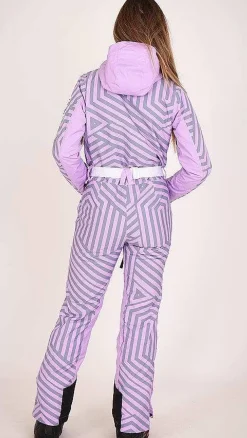 Fall Line Purple & Grey Female Ski Suit