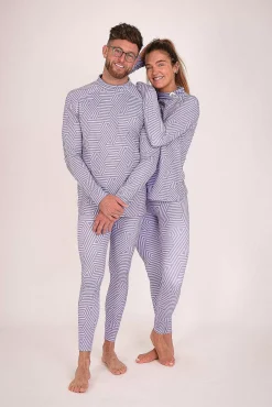 Fall Line Purple & Grey Womens Baselayer Legging