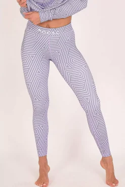 Fall Line Purple & Grey Womens Baselayer Legging