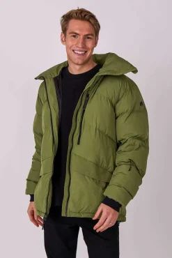 Men'S Puffer Jacket Khaki