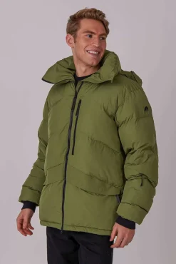 Men'S Puffer Jacket Khaki