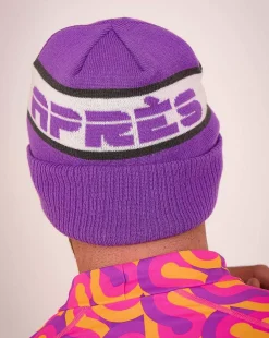 Oosc Apres Beanie - Purple, White, Grey