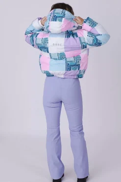 Patchwork Chic Puffer Jacket