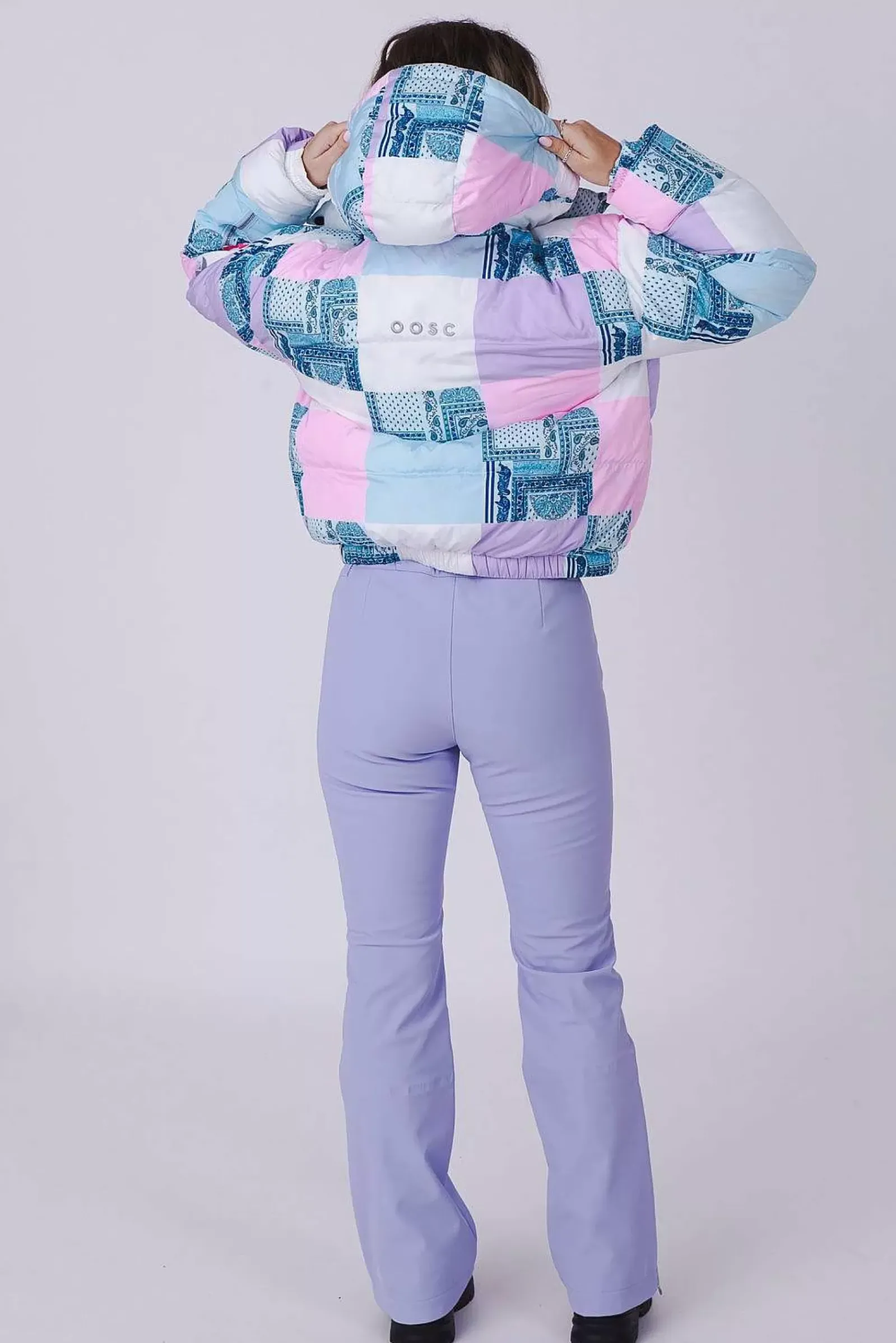 Patchwork Chic Puffer Jacket