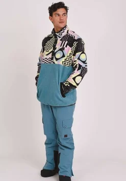 Saved By The Bell Fleece Teal - Men'S