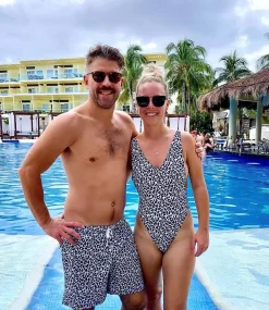 Snow Leopard Women'S Swim Suit