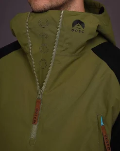 Snow Park Overhead Jacket - Orange & Khaki