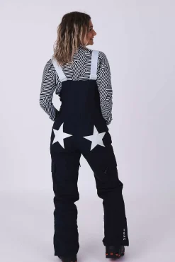 Yeh Girl Ski & Snowboard Bib Pant - Katie Ormerod Black Stars Signature Line