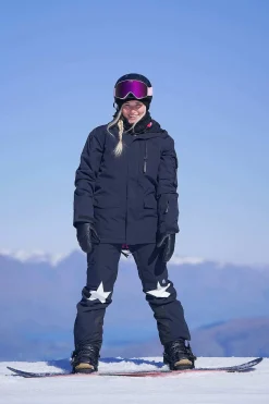 Yeh Girl Ski & Snowboard Jacket - Katie Ormerod Black Stars Signature Line