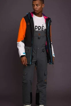 Yeh Man Men'S Ski & Snowboard Bib Pant - Grey